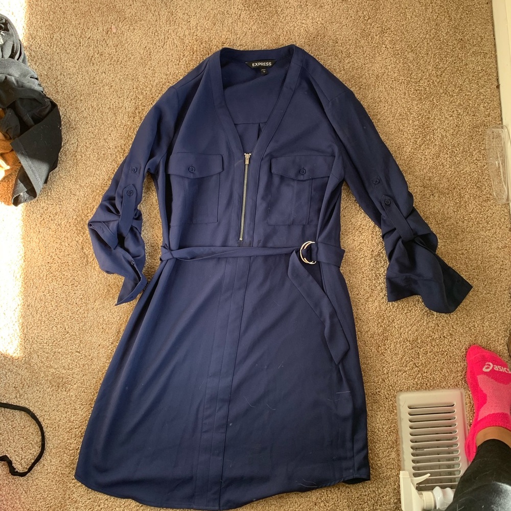 Express navy dress